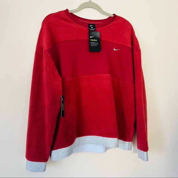 New Metallic Logo therma fleece Sweatshirt top - Picture 4 of 7